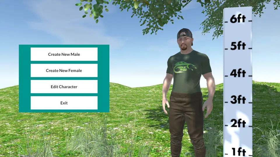 Zweiter Screenshot aus dem Play-Store-Eintrag des Karpfen-Angel-Simulators, Querformat