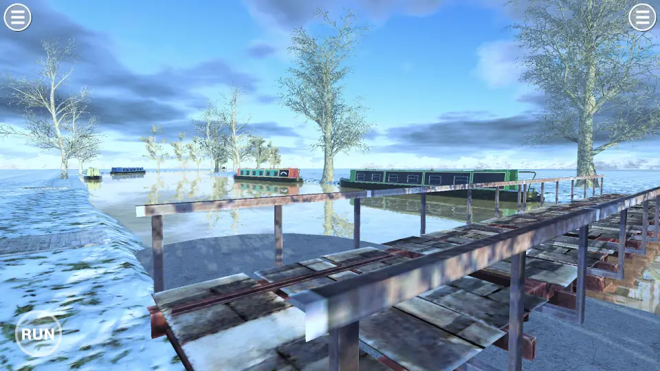 Vierter Screenshot aus dem Play-Store-Eintrag des Karpfen-Angel-Simulators, Querformat